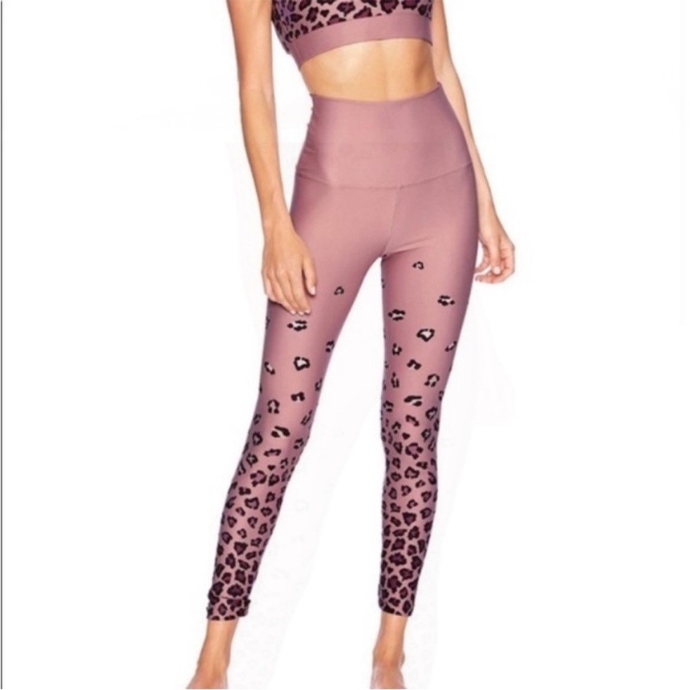 Beach Riot Lexi Pink Leopard Leggings